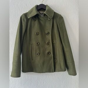 J.Crew Women’s Green  Coat - Size 2